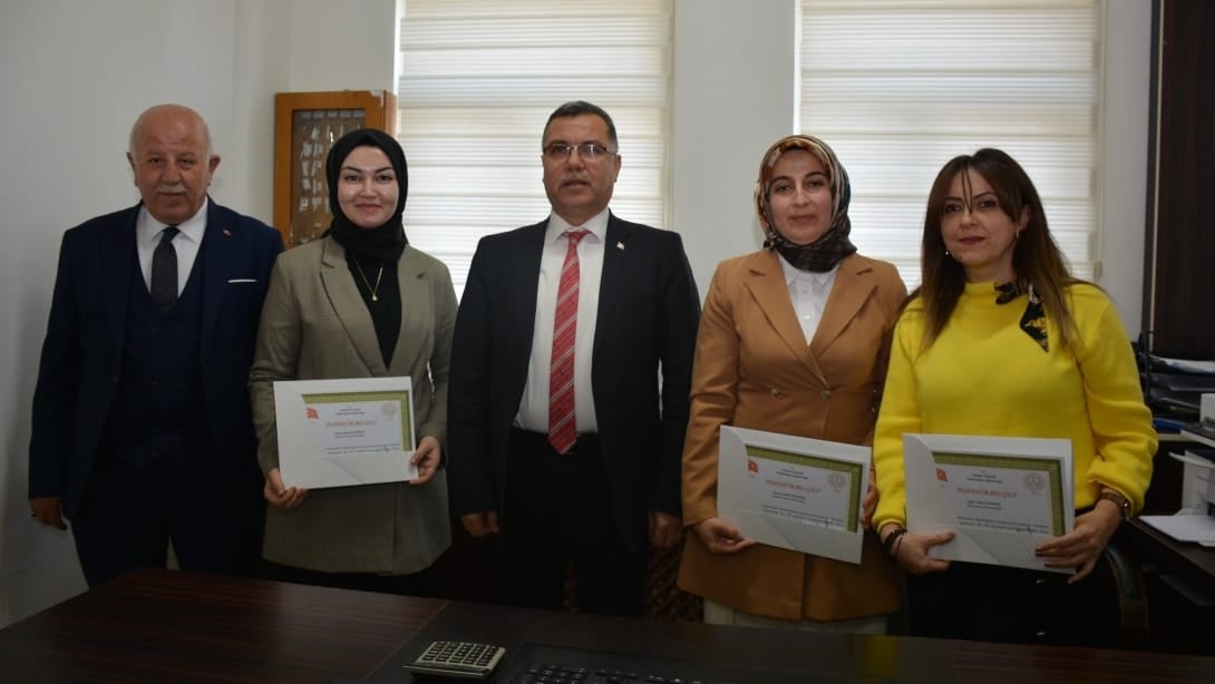 İlçemizde Veli Ziyaretlerinde Bulunan Öğretmenlerimize Teşekkür Ziyareti