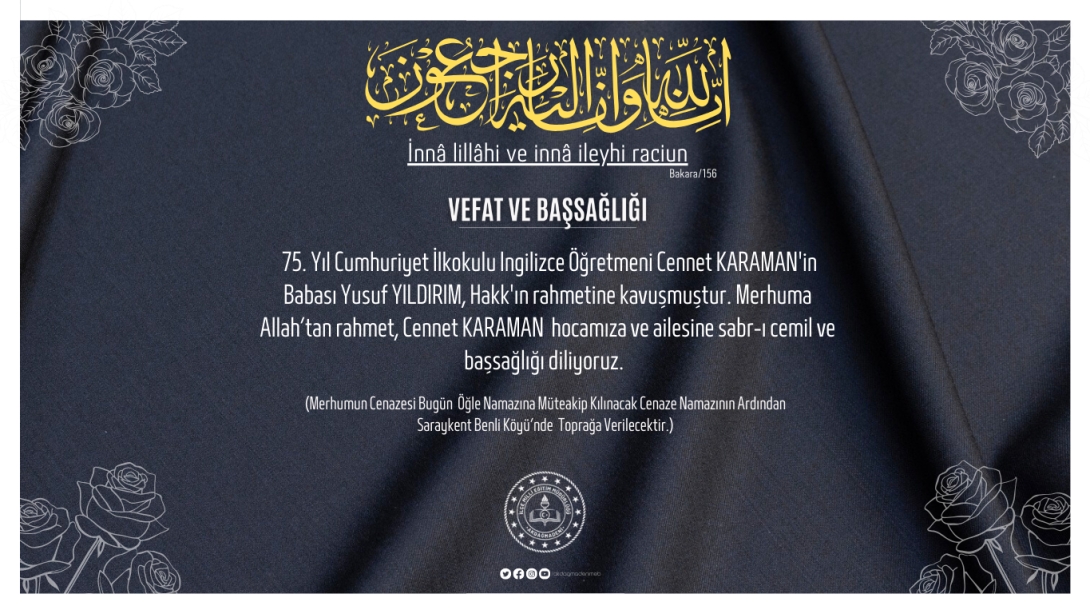 TAZİYE VE BAŞSAĞLIĞI